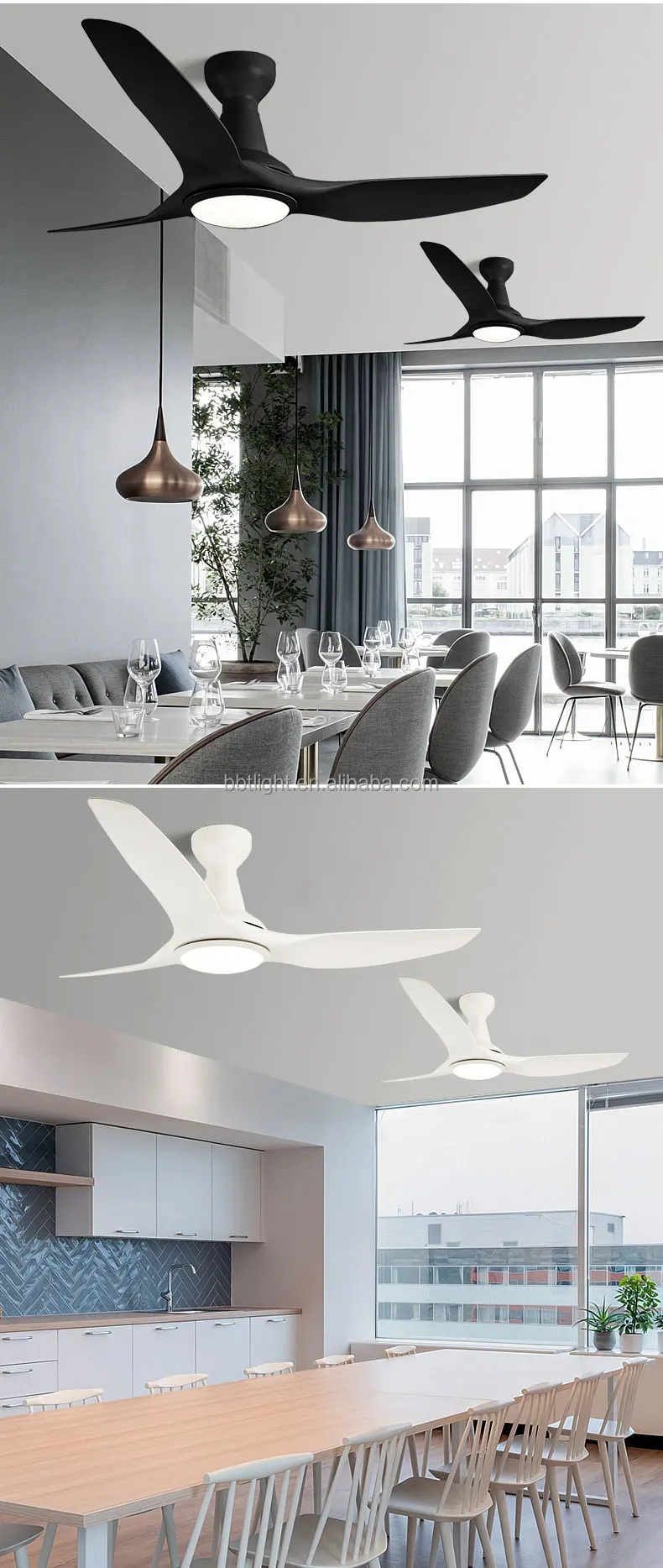 Energy Saving Inverter 3 Blade Abs Fan Light With Six Speeds Three