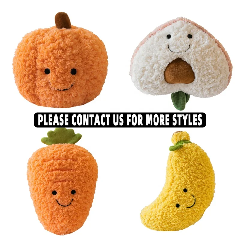 Factory Custom Eco-friendly Fabric Low Price  Low Moq Children's Gift Pineapple Fruits Stuffed Claw Machine Plush Toys