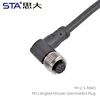 Angled Female Overmolded Plug
