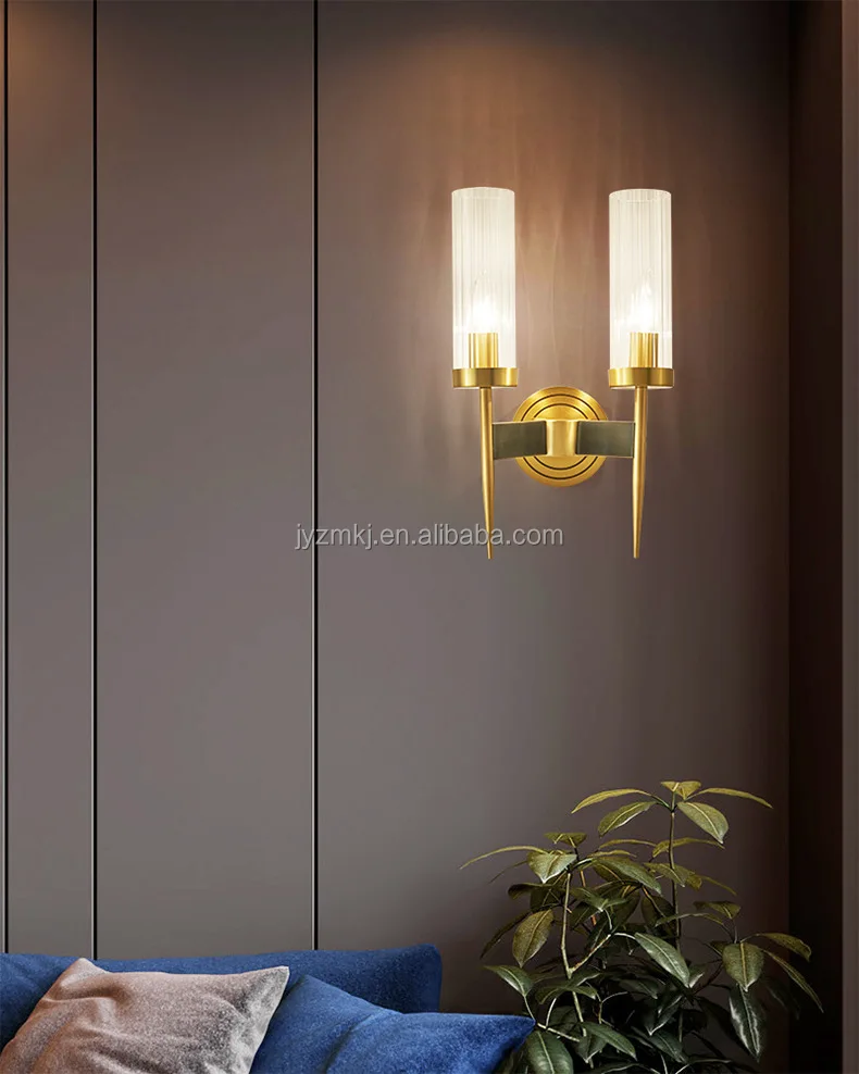 Jylighting Modern Simple Wall Lamp Copper Material D13*h40cm Size For