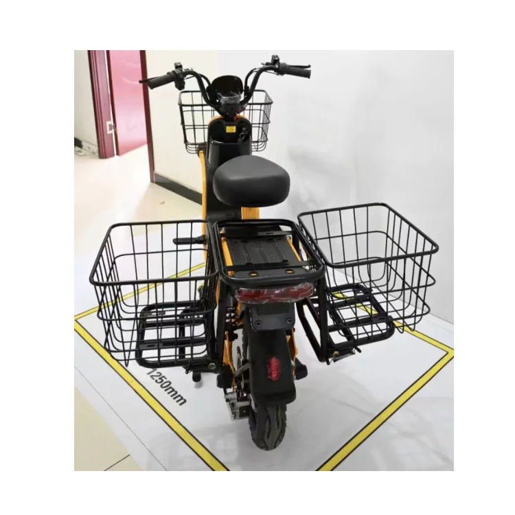 Electric Bicycle Dhl Delivery Bike 42 Dhl Motorbike Royalty-Free