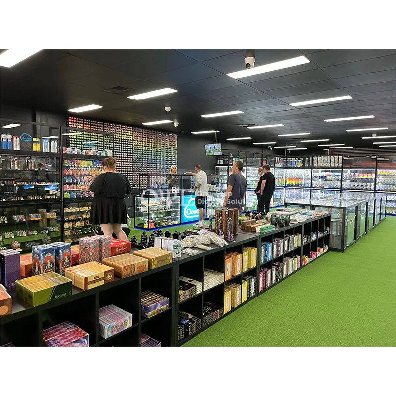 Modern Counter Display Cases Smoke Shop Glass Showcase Furniture
