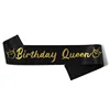 Testo nero+oro: regina del compleanno