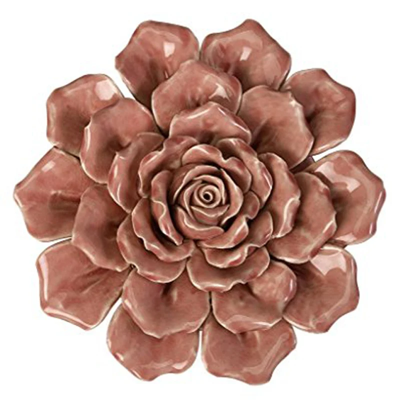 手作りの陶器のバラの花の壁飾り、装飾的な磁器の陶芸品| Alibaba.com