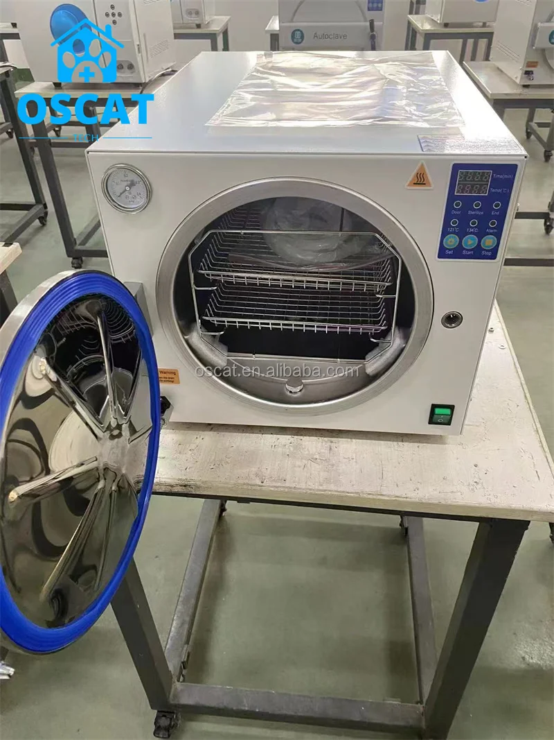 OSCAT Vet Equipment Approved Pulse Vacuum Table Top Steam Sterilizer Veterinary Equipment Portable Sterilizer Autoclave