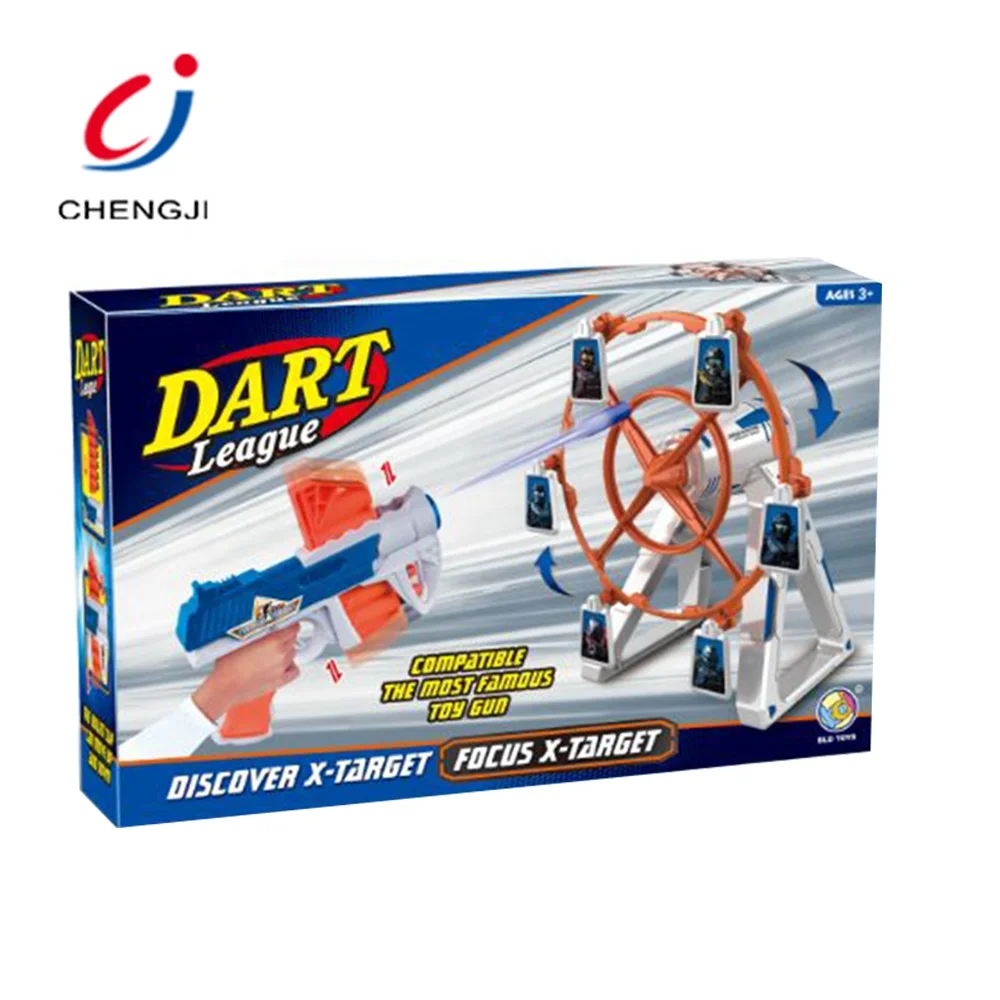 Самая популярная пластиковая электрическая стрельба вращающаяся игрушка-дротик игрушки для