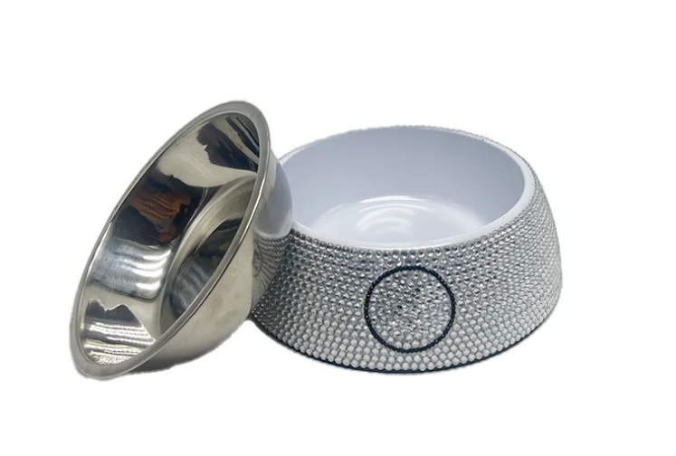 SILVER【在庫あり】SUPREME 23SS DIAMOND PLATE DOG BOWL Supreme Diamond Plate Dog Bowl (SS23) - $48
