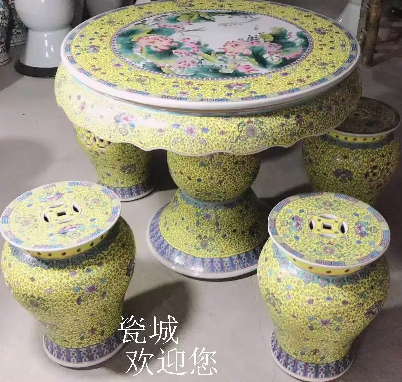 陶器机 贈り物に最適な伝統的な陶器のテーブルセット｜庭用・結婚式用