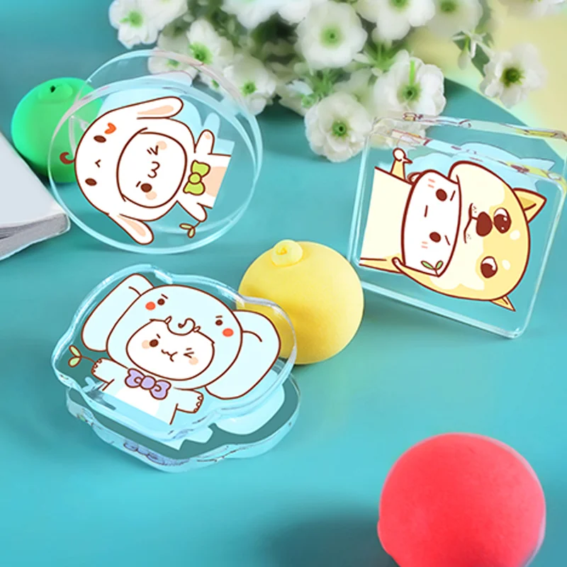 Wholesale Anime Acrylic Clip Custom Design Printed Plastic Clip of Charms Custom Logo