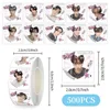 Boy group love message-500 stickers/roll