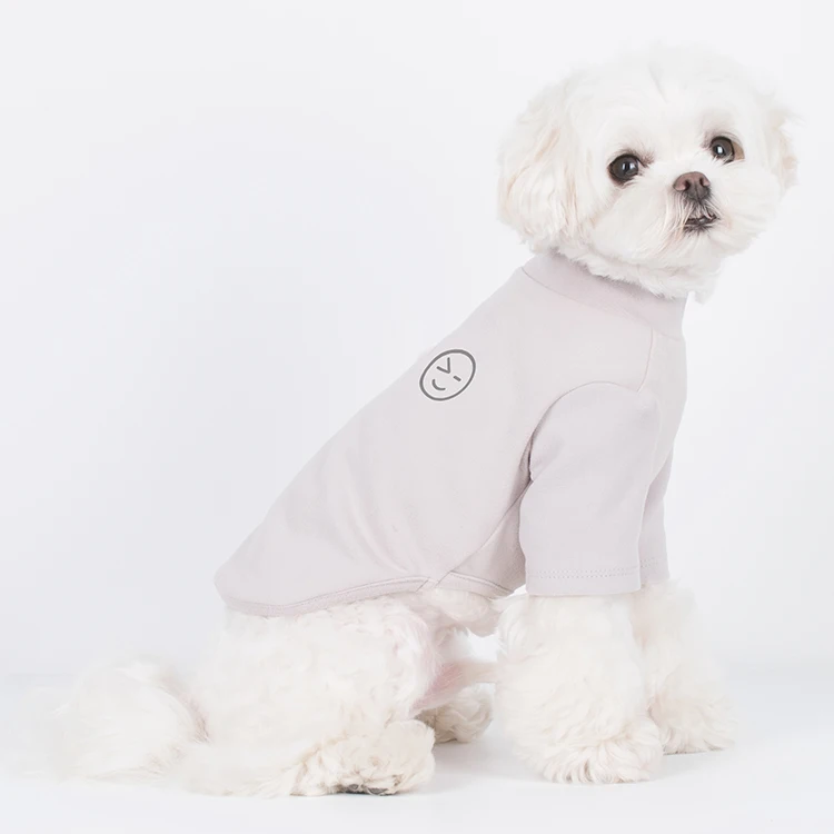 Cheepet Wink Printing Solid Polyester Dog Shirts Plain Shirt for Dogs