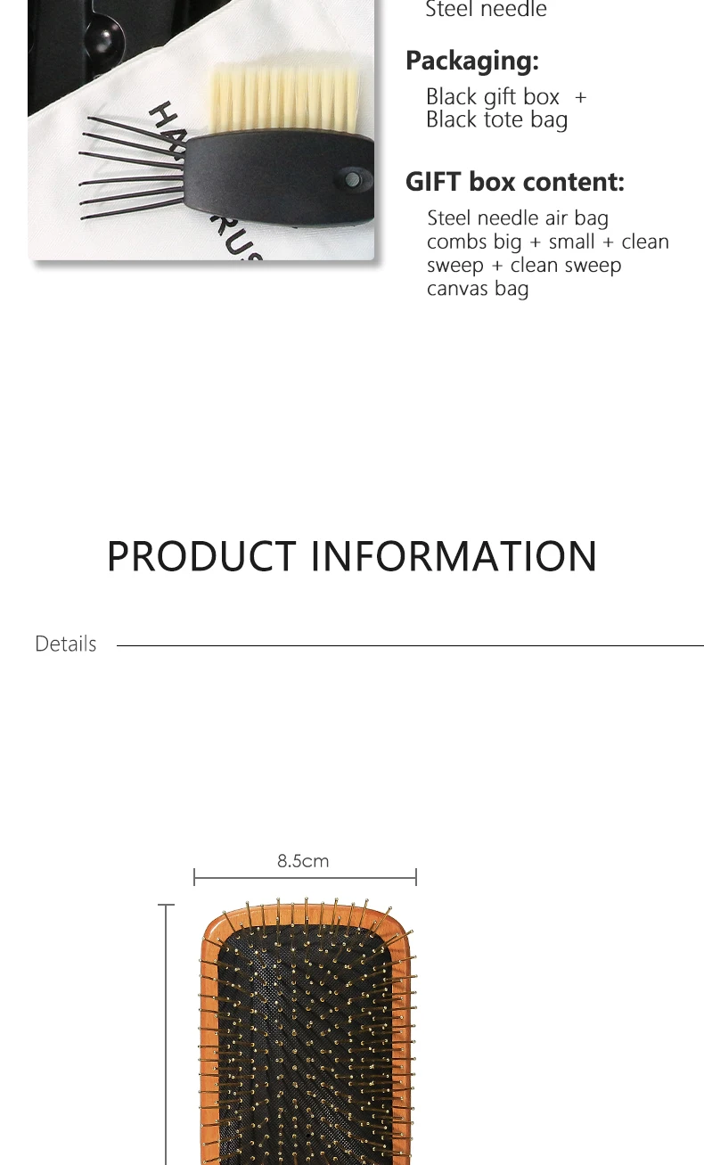 Masterlee 2024 New Set Steel Needle Wooden Massage Brushes And Cleaning Accessory Gift Set Buy