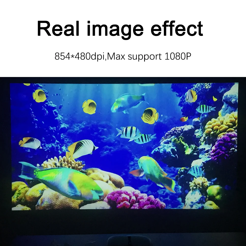 RD606 Basic DLP Mini Projector  Rechargeable Pocket for Home iPhone Android Laptop Beamer Projector hd Ready