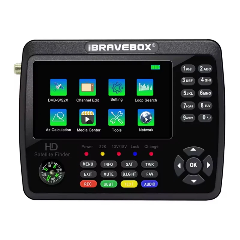 Digital TV Satellite Receiver Signal Test Meter HD H.265 DVB Sat Finder V10 Finder Max
