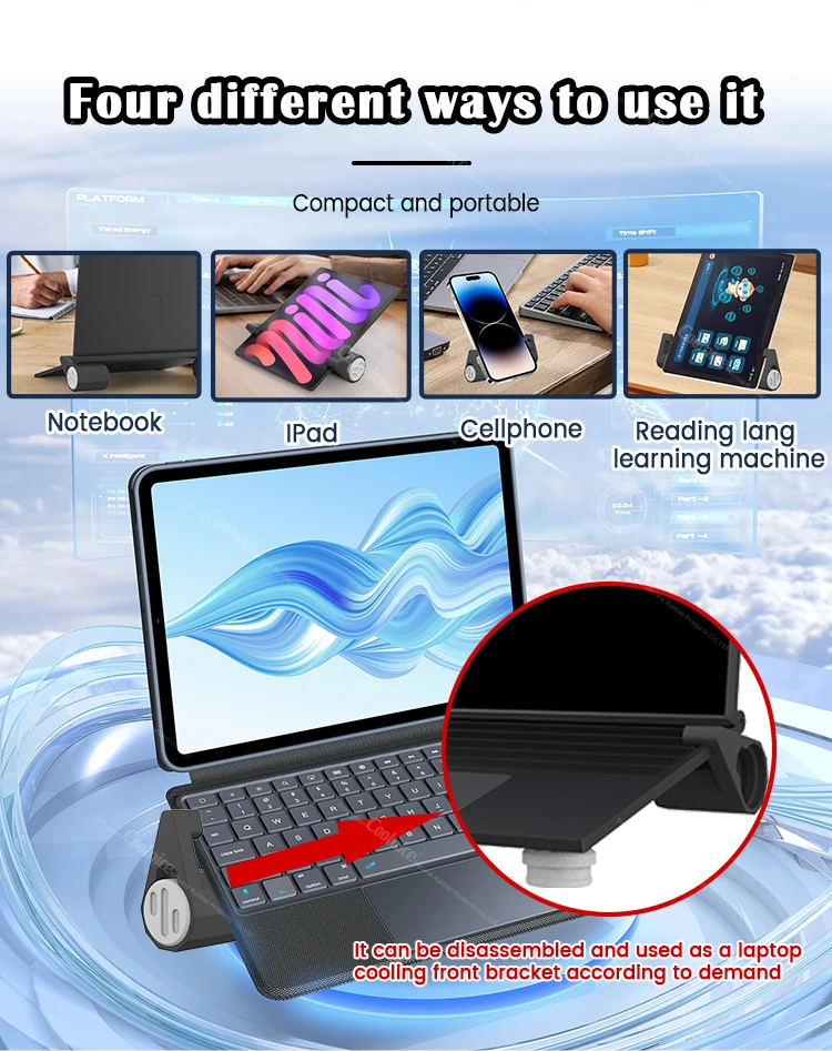 Trending Products 2024 New Arrivals Silicone Laptop Stand Portable Foot ...