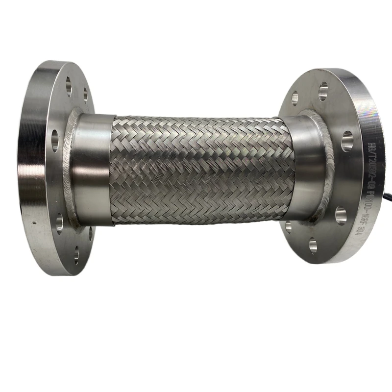 High Pressure Manguera Metalica Wholesaler Factory Metallic Stainless Steel Flexible Flange Metal Braided Hose