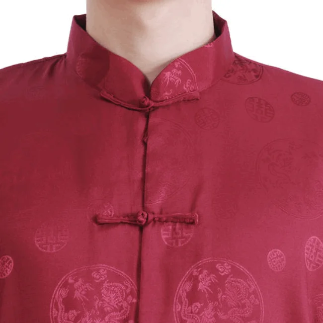 Men Short Sleeve Shirt Chinese Traditional Clothing Tang Suit Mandarin  Collar Top| Alibaba.com