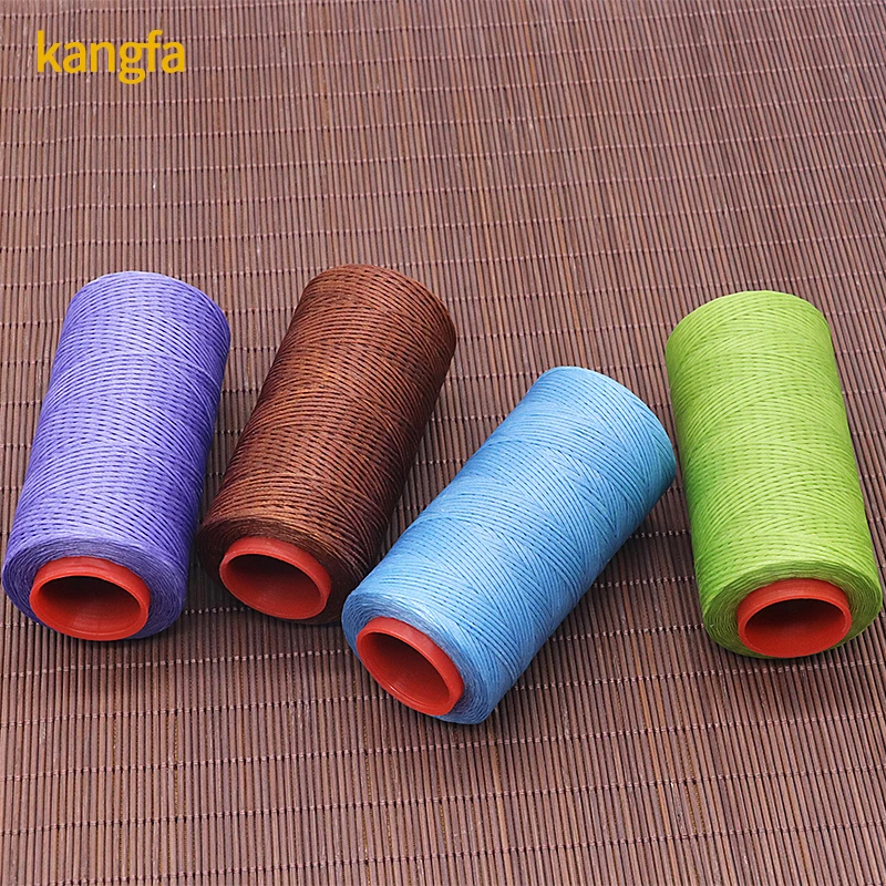 Leather Upholstery 100% Polyester Wax Thread 1mm High Tenacity Waxed Thread 200M 210D for Bracelets Shoes Thread