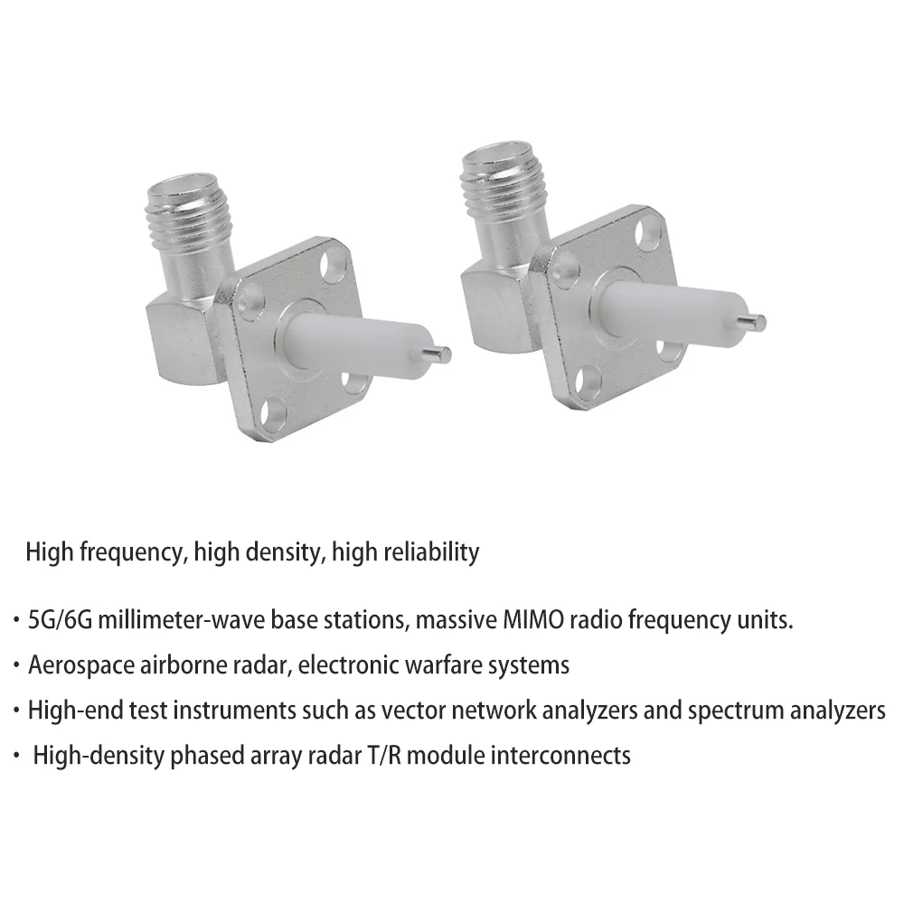 a 4 holes flange mounted receptacle-4