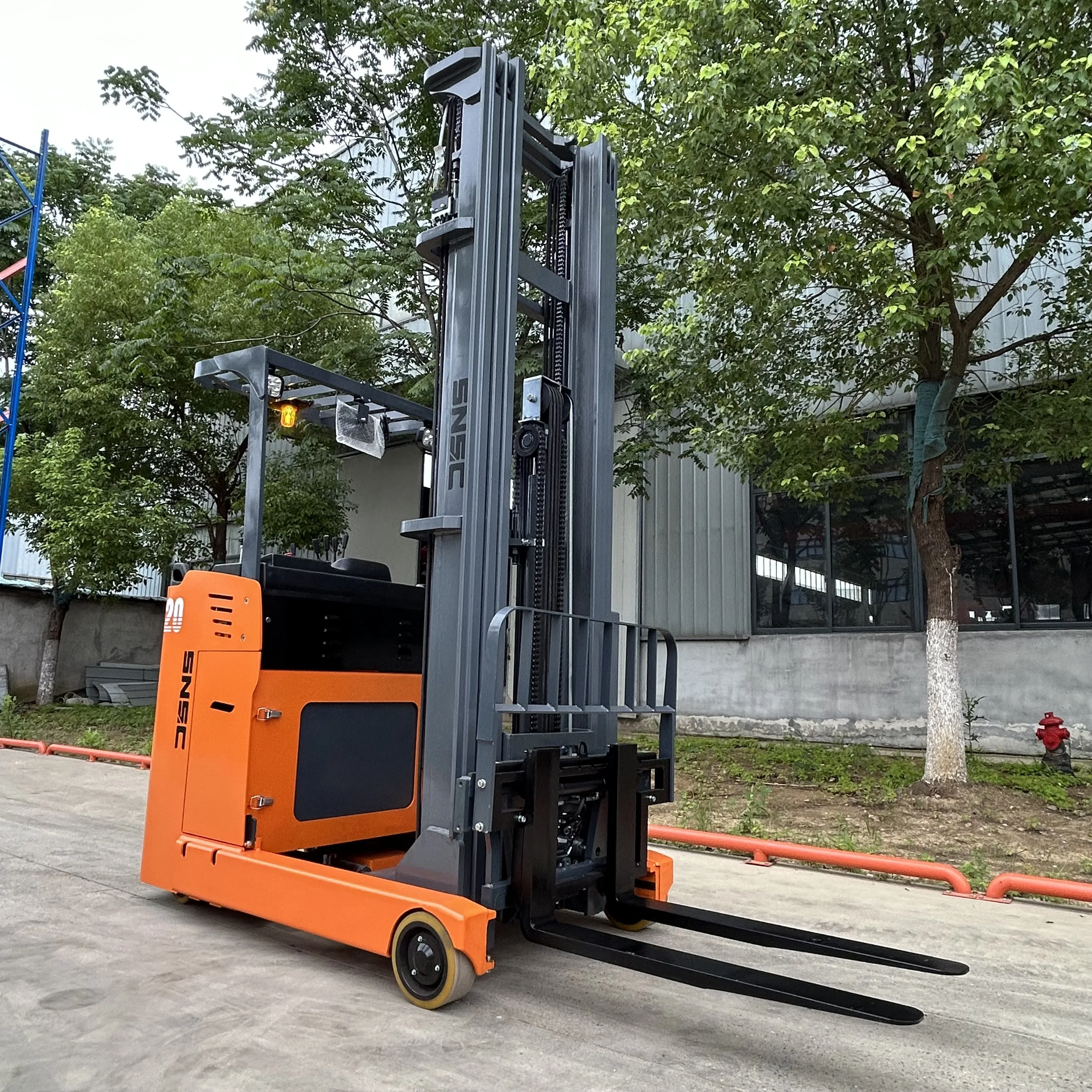 Электрический вилочный погрузчик SNSC 2T грузовик с триплексом мачты 7 5