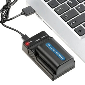 FB NP-FM50 Battery USB Charger for SONY F970 F750 F550 F960 FM500H FM55H F770 F570 FM50 F330 F930 Camera detail image