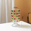 Tubo transparente para palillos - Gema de color punto-115