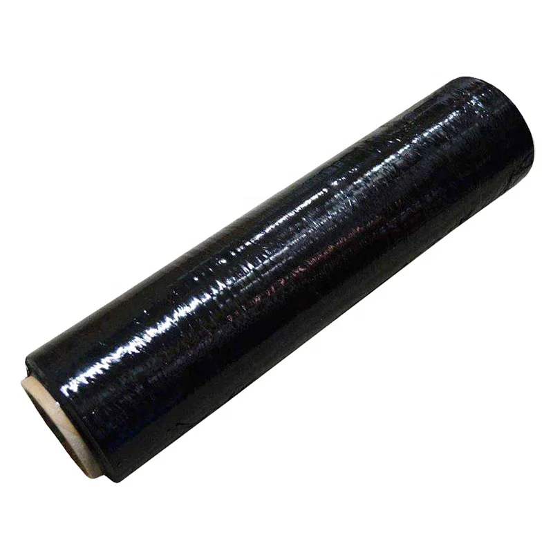 production quality assurance logistics black wrapping film - buy