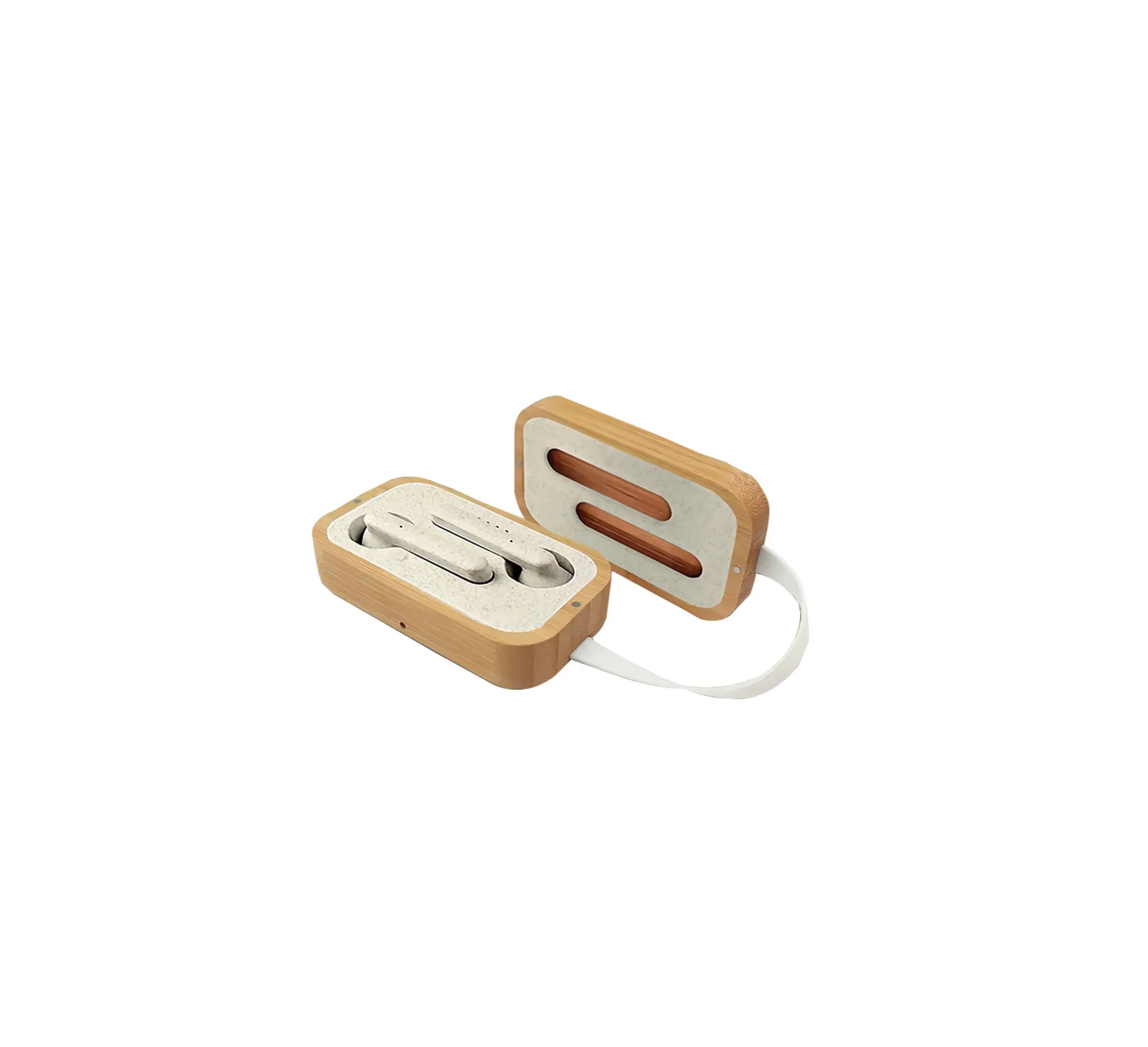 ECO Bamboo Wood Headphones Europe Hot TWS Wooden Wireless Connection Headset Earphone