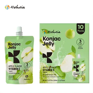 Primary Ready to Eat Apple Fruit Shirataki Jelly Health Gluten Free Vegan Konjac Jelly