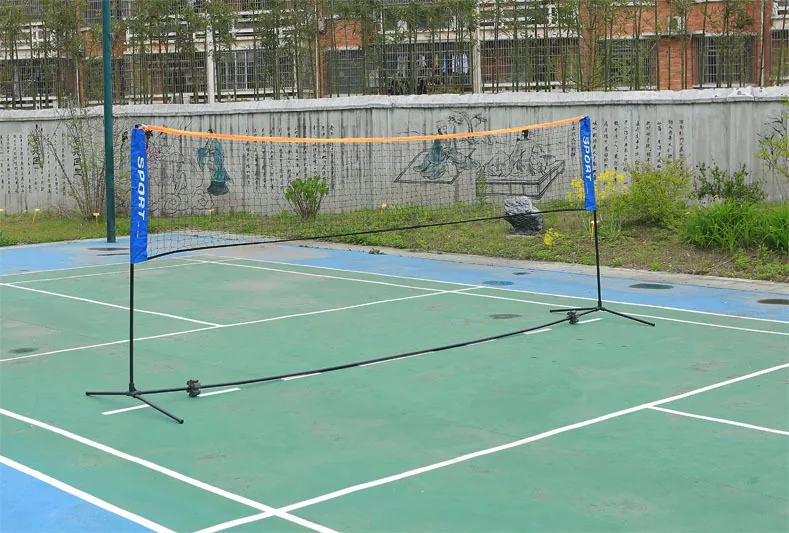 Factory Direct Supply Badminton Net Whole Set Portable Recreational Volleyball Pickleball Tennis Badminton Net manufacture