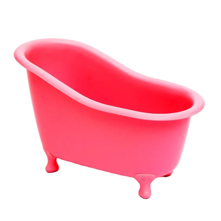 OEM пластиковая мини-ванна для подарочной упаковки розовый мини-контейнер ванной