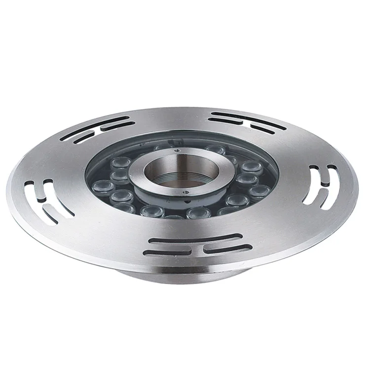 Круглый Водонепроницаемый подводный фонтан из нержавеющей стали dmx 6 Вт ip68 9 с соплом для паркового освещения под водой кольцевой Фонтан СВЕТОДИОДНЫЙ светильник
