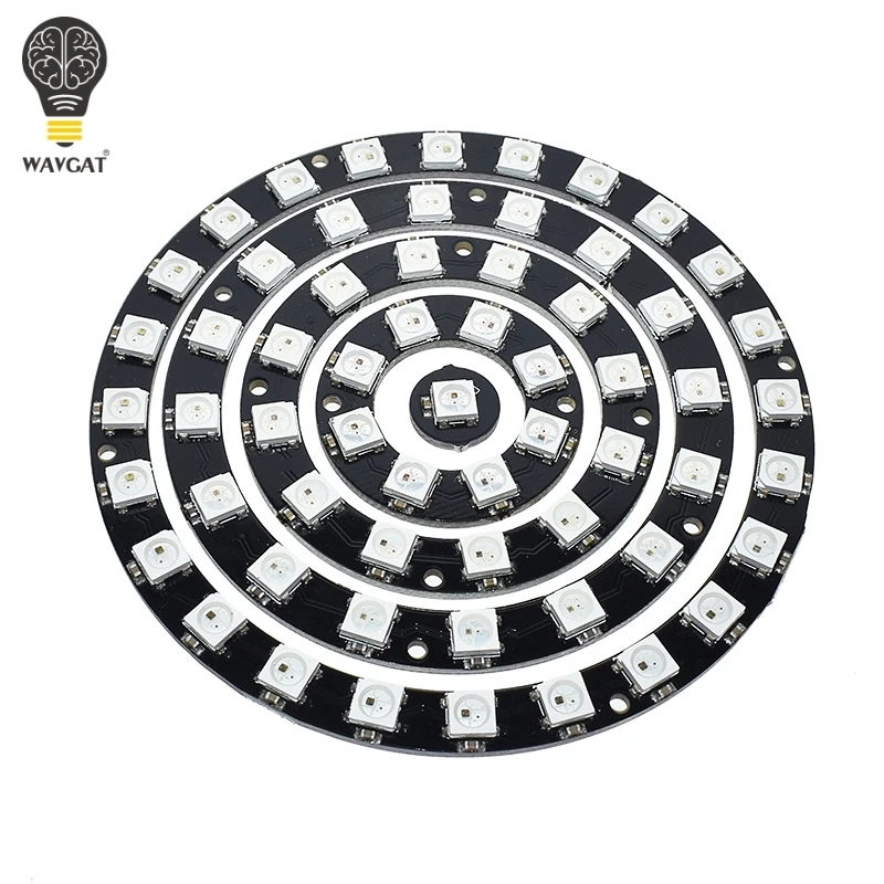 2 Pezzi Modulo LED Pannello WS2812 / WS2811 5050 RGB 5V 8-Bit Con Effetto Arcobaleno