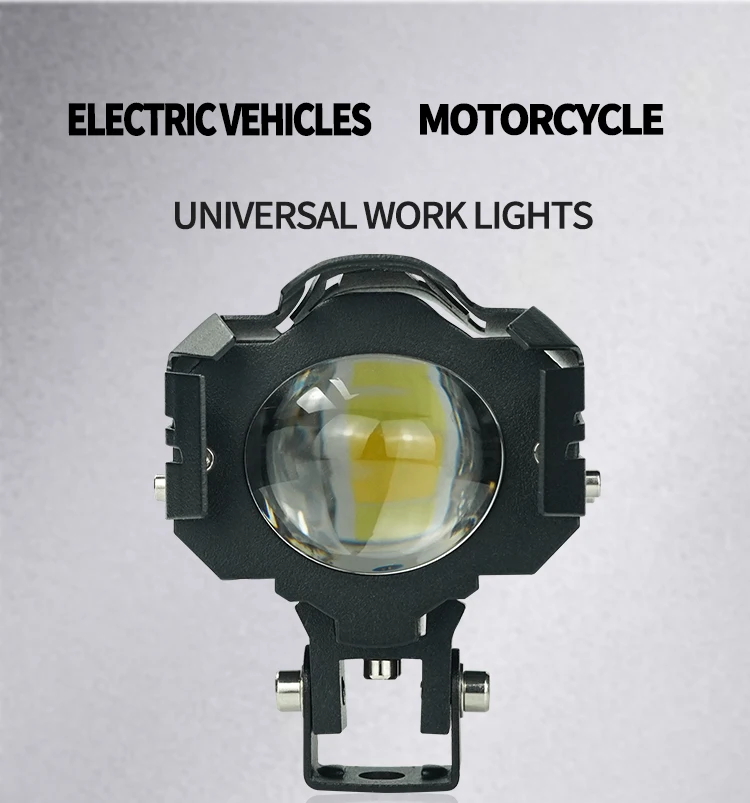 High Quality Motorcycle Auxiliary Light Headlights White Yellow Adjusted Light Accessories