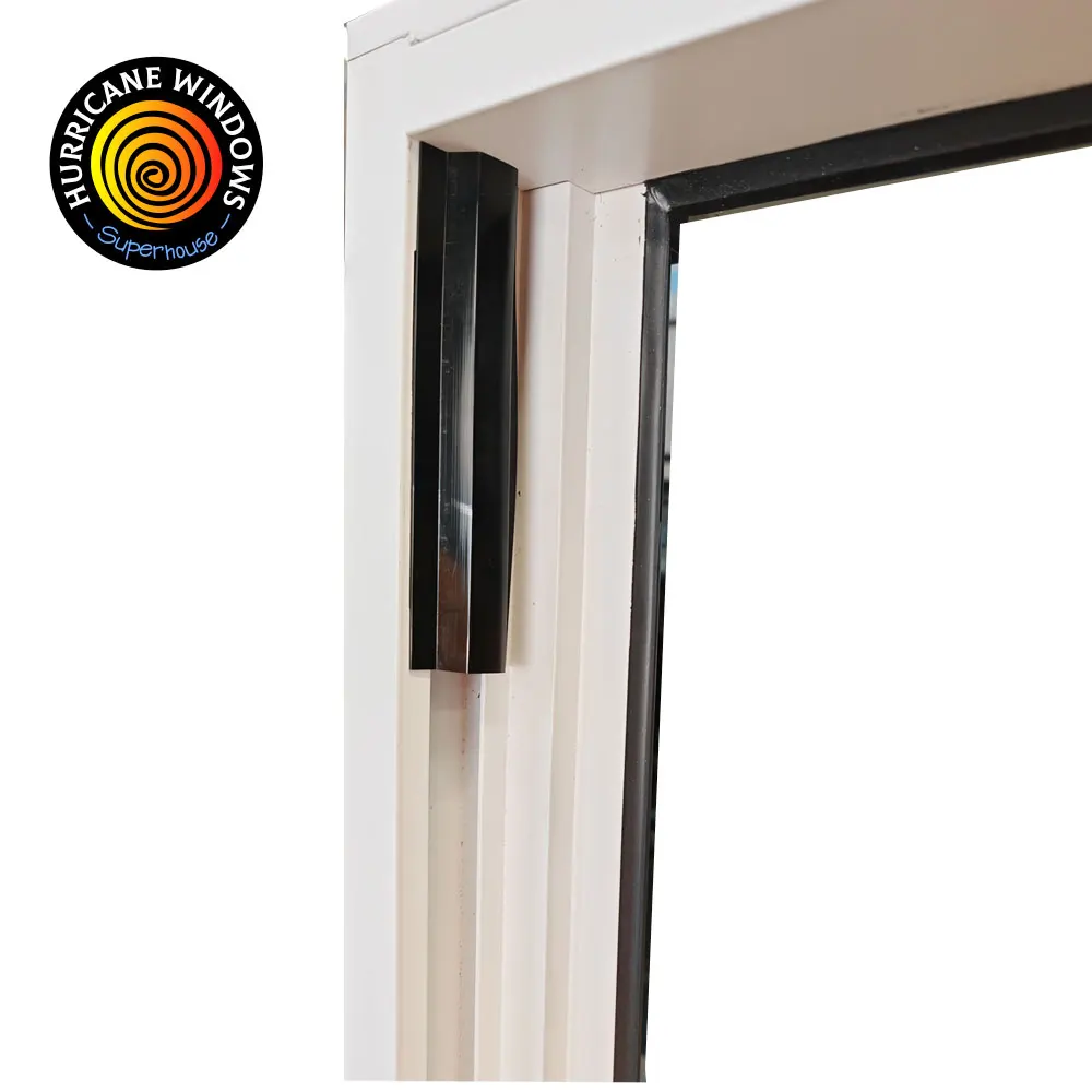 Superhouse Window NFRC NAFS Hurricane Resistance Customized  Aluminum Laminated Glass Vertical Sliding Window Single Hung Window