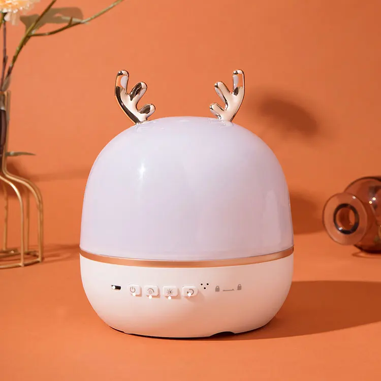 Bluetooth Детский Рождественский подарок олень пульт дистанционного управления 3D Светодиодный Ночник проектор