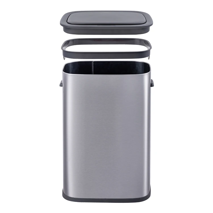 Rectangle Waste Bin Stainless Steel Trash Can Steel Garbage Bin - Buy ...