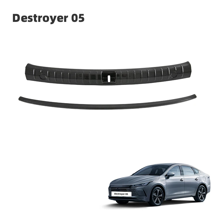 Rear Trunk Door Sill Cover Trim Tailgate Guard Plate Car Rear Guard Bumper Sticker Panel Protector for BYD Chazor
