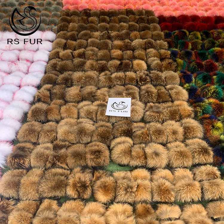 Custom logo indoor eva sole racoon furry fur slides sandal colorful 100% fluffy fox raccoon fur slipper for women