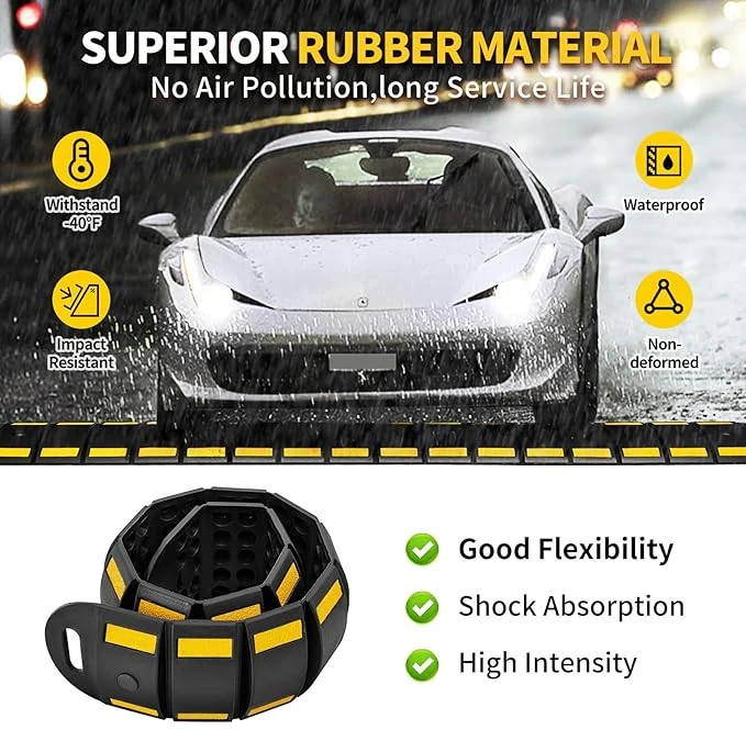 Heavy Duty Portable Speed Bump for Driveway Asphalt Vehicle Traffic Road Premium Speed Bumps details