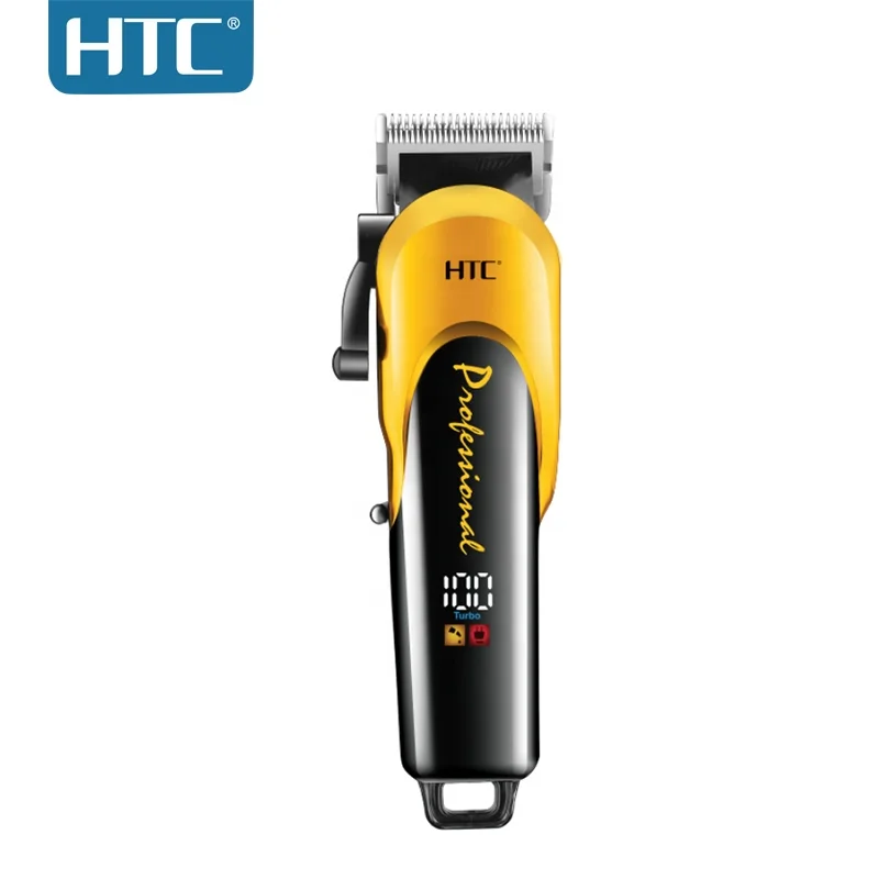 HTC CT-8082 Luxury Digital Display Hair Clipper Professional Adjustable Lever Ceramic Blade Hair Clipper Barber