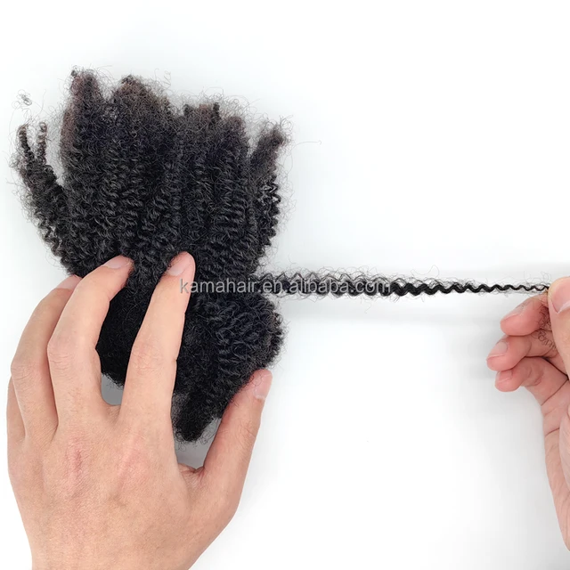 Factory Direct Virgin Brazilian 4C Afro Kinky Bulk Human Hair 100% Human for Women