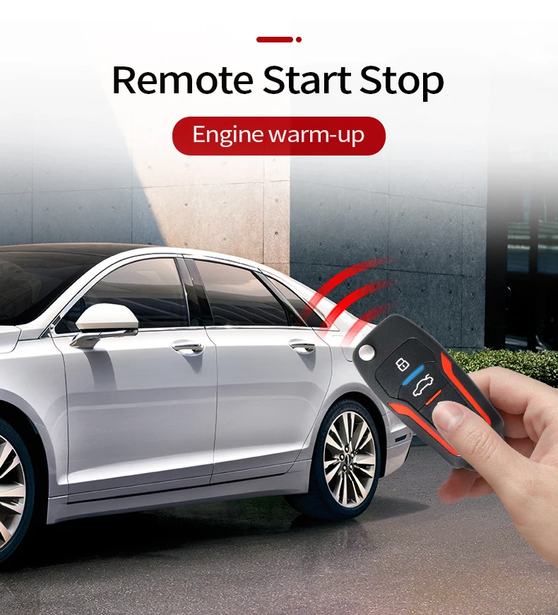 SPY 1 Way Smart Remote Car Key Lcd Screen  Doorlock Remote Control Start Stop Smart Car Alarm System