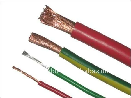 Yellow Green Electric Wire 25mm 35mm 50mm2 Copper Grounding Earth Cable