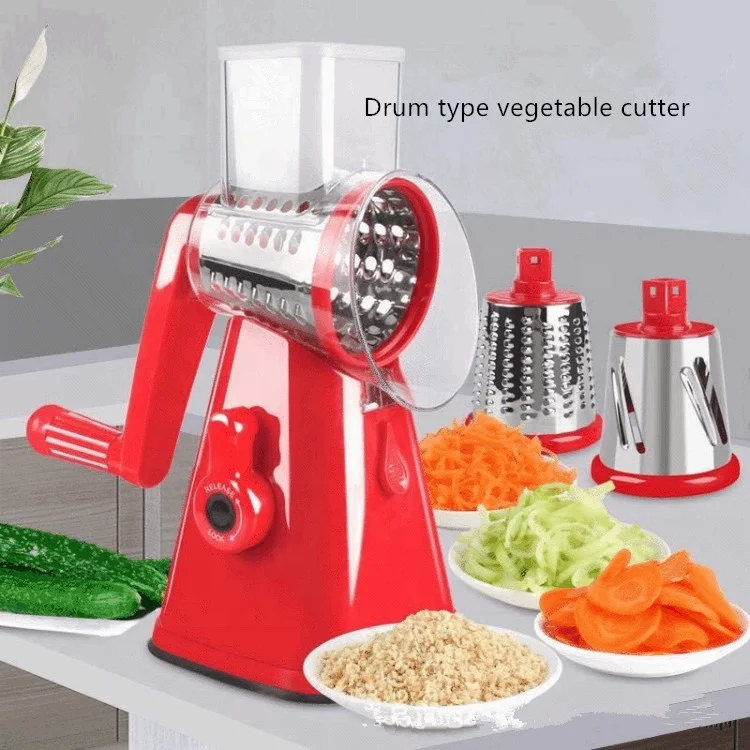 Manual Multifunctional Round Vegetable Cutter And Slicer Kitchen