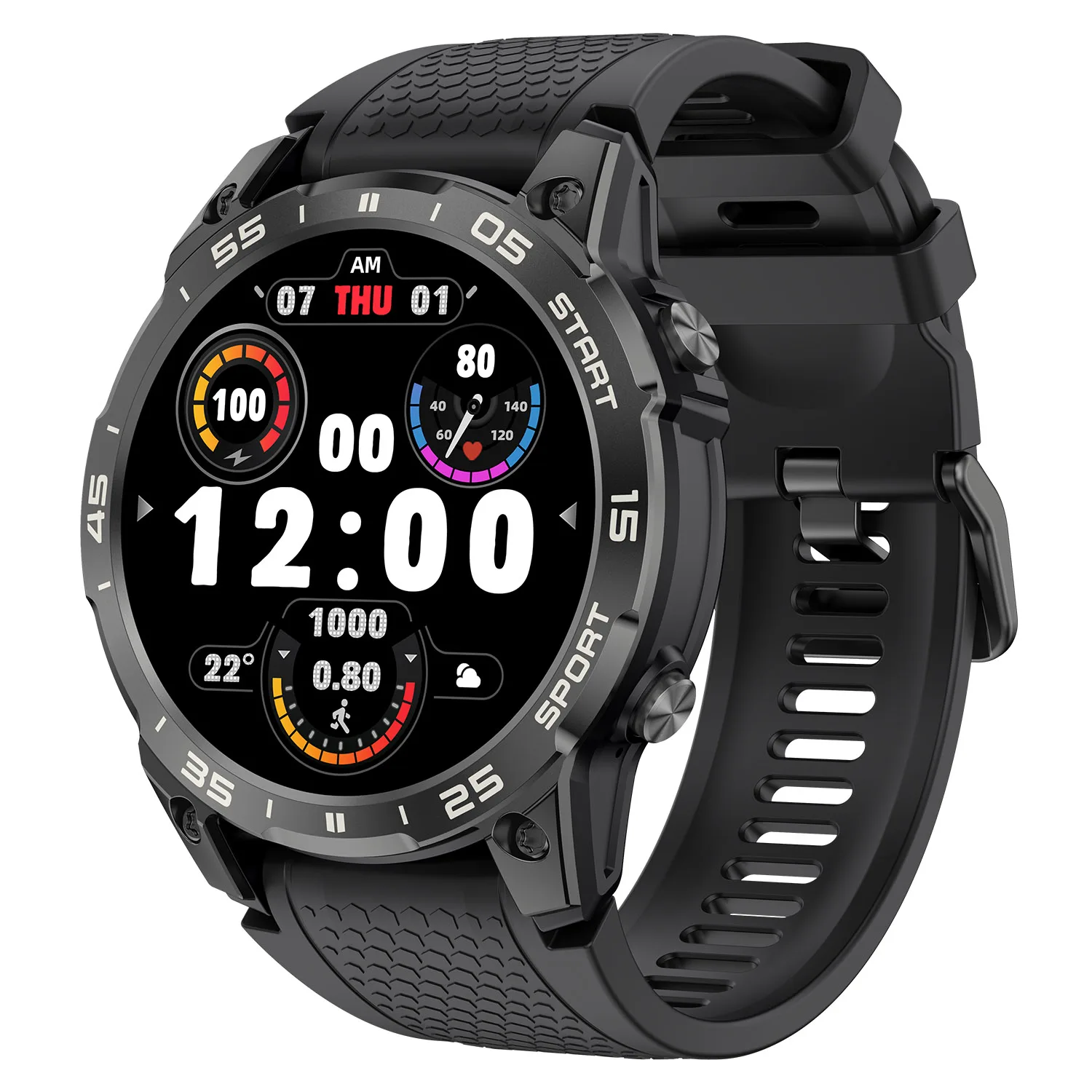 IUTECH S57 Smart Watch IP68 Waterproof Heart Rate Tracking