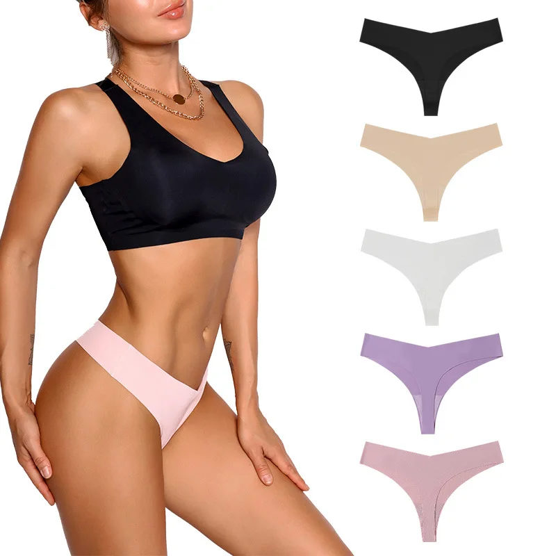 Wholesale Women Sexy T Back Thong Plus Size Breathable Cotton Thong Panties  Plain Sexy Underwear Thonghot Sale Products - Buy Thong T Back Low Rise