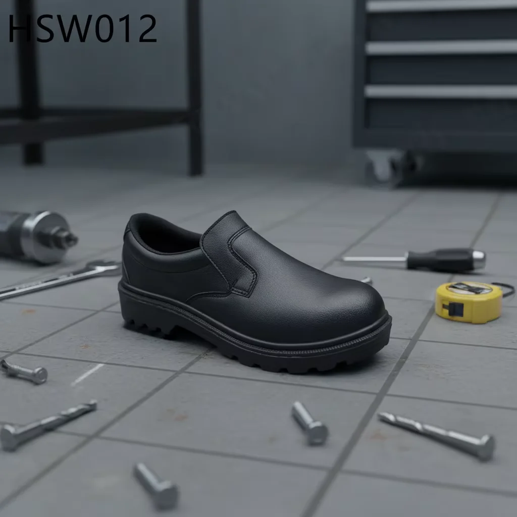 LXG,Restaurant Kitchen Pull-on Black Culinary Safety Shoes Medical Environment Foot Pain Relief Work Security Footwear HSW012