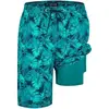 Feuilles tropicales turquoise