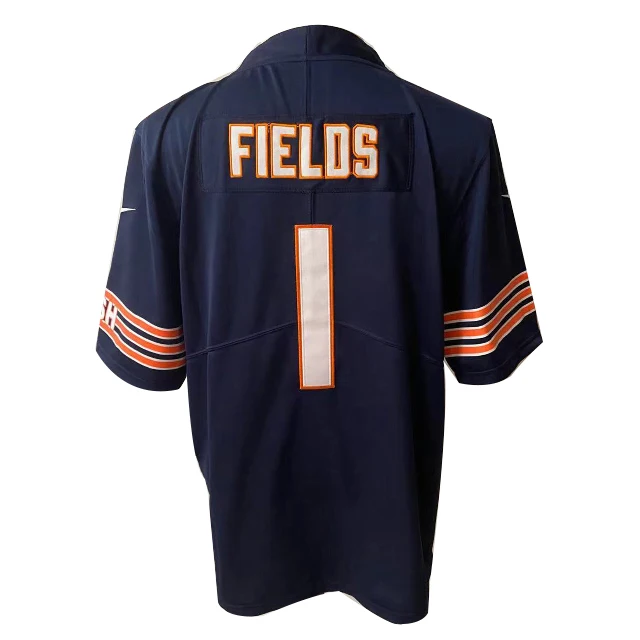 Justin Fields Jerseys Chicago 2023 Draft First Round Pick Game Jersey